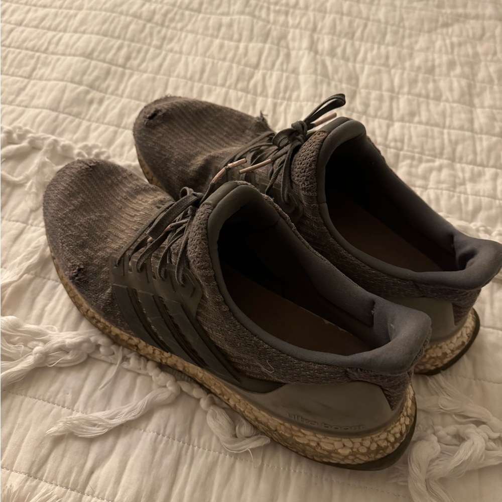 Worn tennis shoes